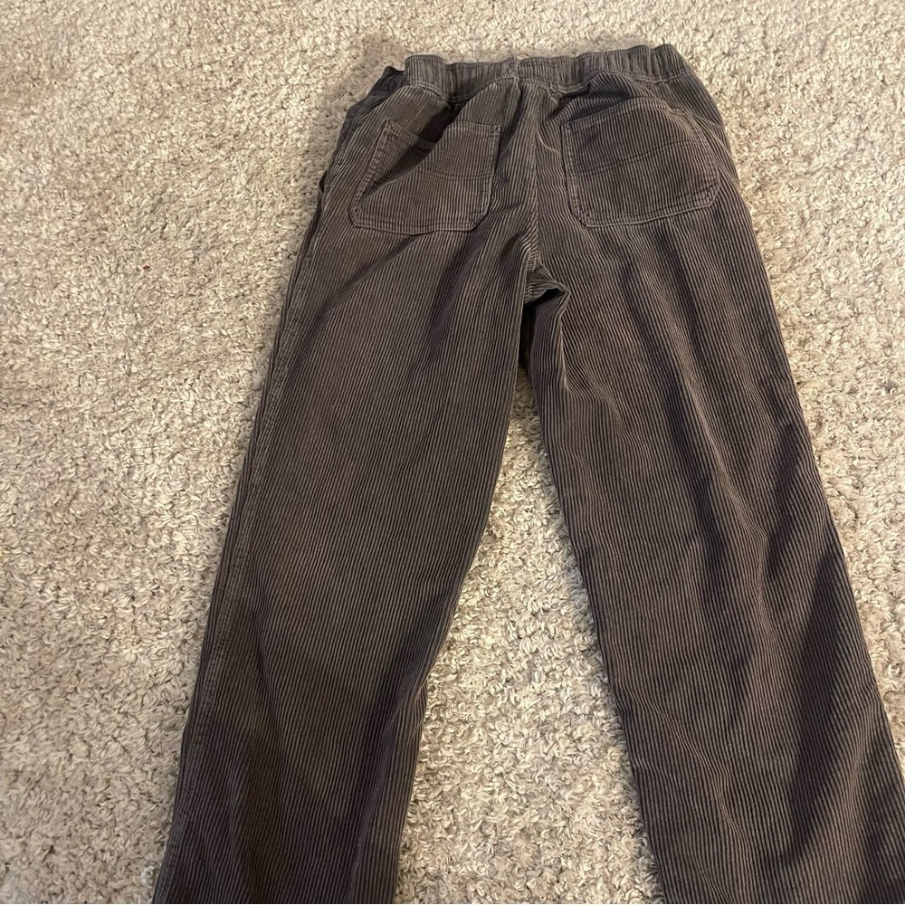 RSQ Corduroy Pants Mens Unisex M Gray Elastic Waist Drawstring Straight Casual - Picture 5 of 10